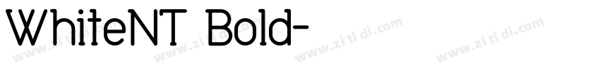 WhiteNT Bold字体转换